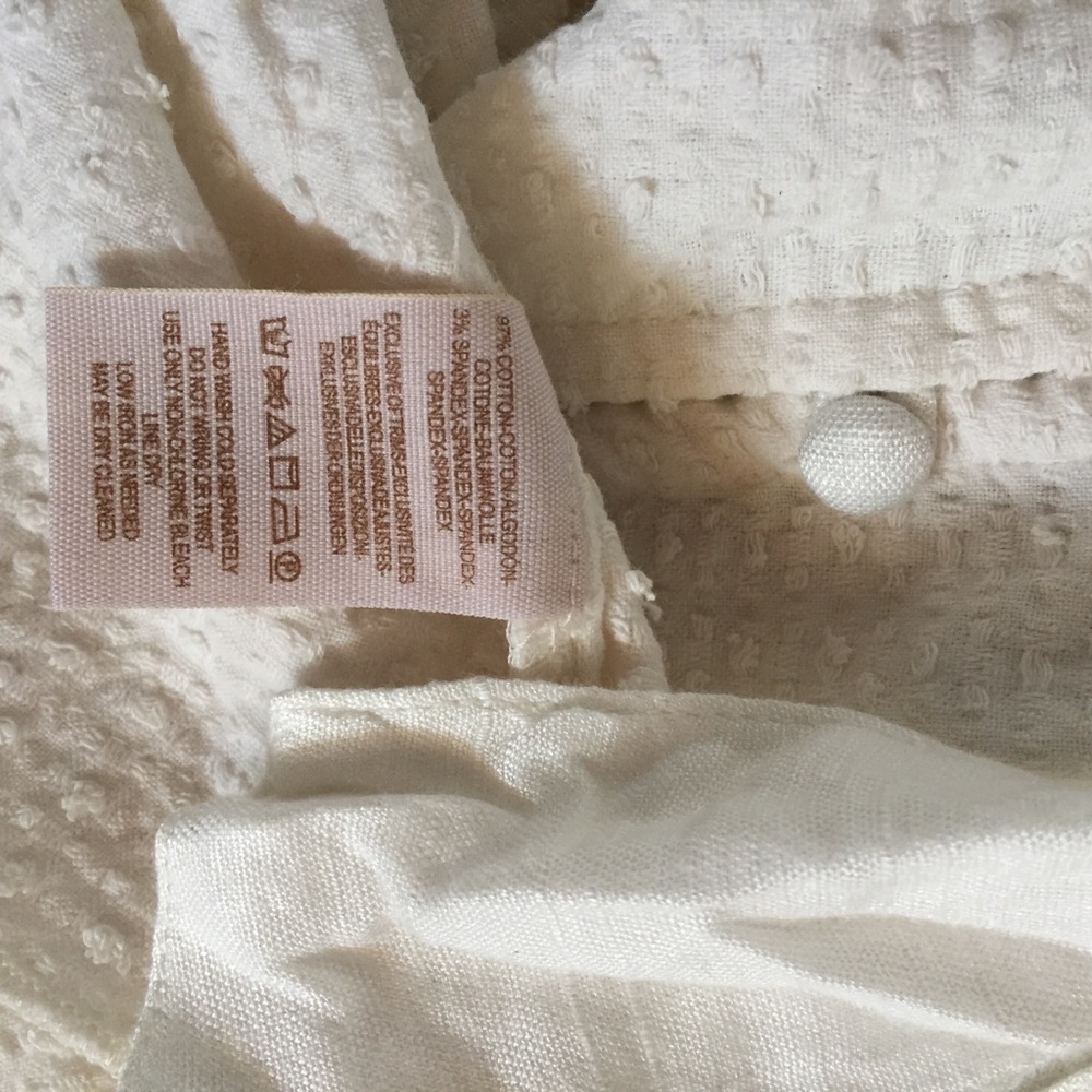 Free People | Textured Crop Blouse w SplitTie Back - Picture 5 of 8